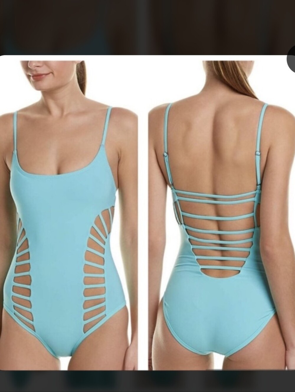 Red Carter Splice & Dice Cut Out Tank Swimsuit-Size (Approx.) XS